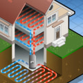 Who installs geothermal heating systems?